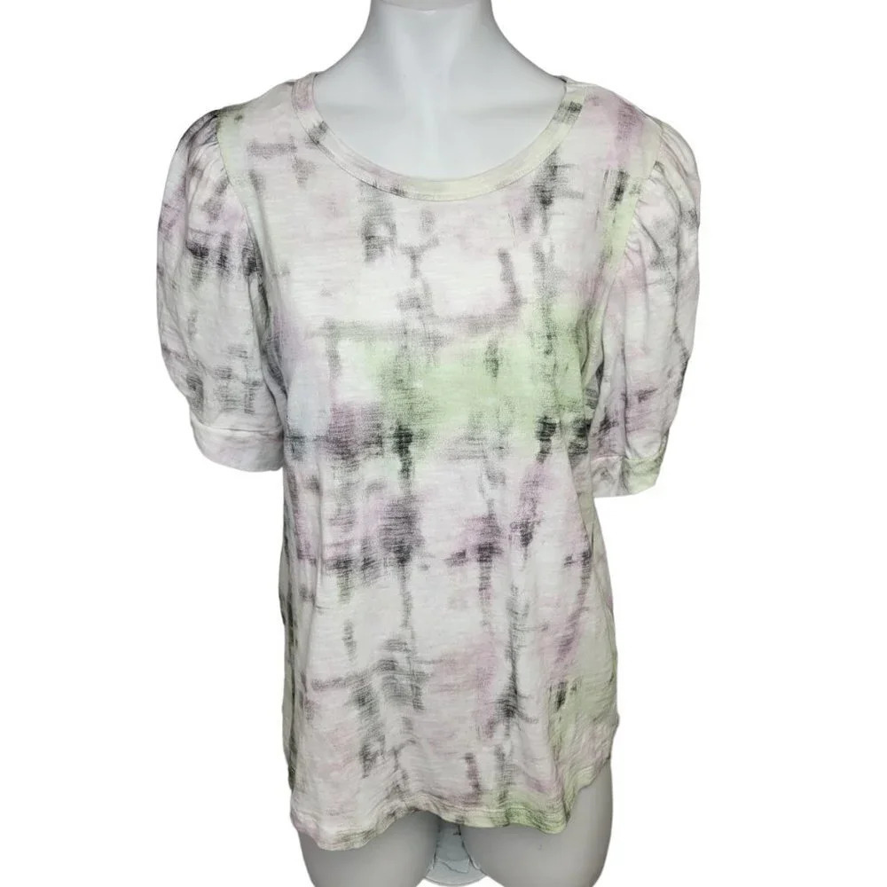 Anthropologie Maison D'Amelie Puff Sleeve Top
